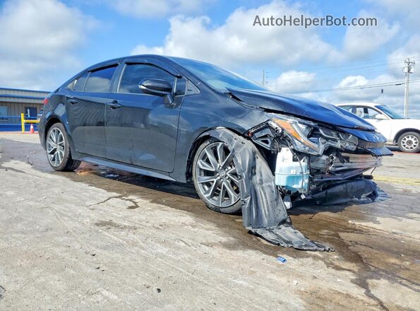 5YFS4MCEXMP064487 2021 TOYOTA COROLLA Черный Передняя правая четверть