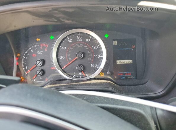 5YFS4MCEXNP102656 2022 TOYOTA COROLLA Silver Instrument cluster view
