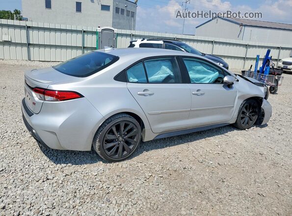 5YFS4MCEXNP102656 2022 TOYOTA COROLLA Silver Rear right