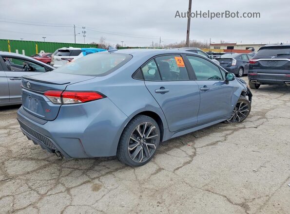 5YFS4RCE0LP008697 2020 TOYOTA COROLLA Синий Задняя правая четверть