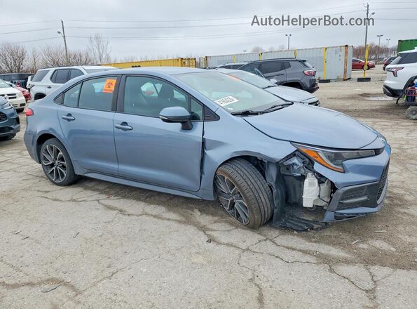 5YFS4RCE0LP008697 2020 TOYOTA COROLLA Синий Передняя правая четверть
