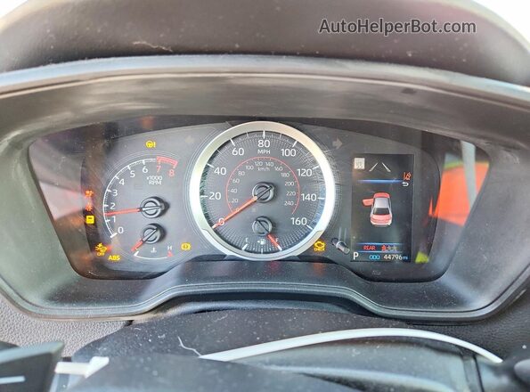 5YFS4RCE1LP023242 2020 TOYOTA COROLLA White Vista del cuadro de instrumentos