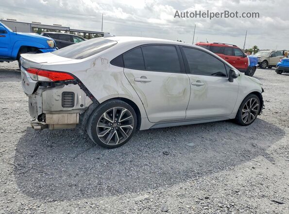 5YFS4RCE1LP033799 2020 TOYOTA COROLLA Silver Trasero derecho
