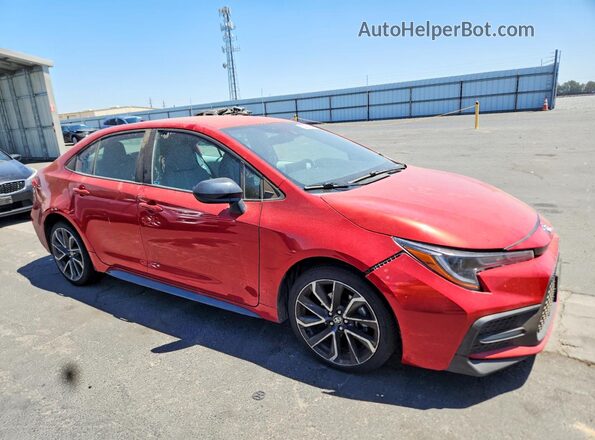 5YFS4RCE3LP035652 2020 TOYOTA COROLLA Красный Передняя правая четверть