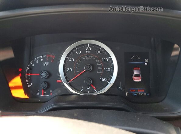 5YFS4RCE4LP044148 2020 TOYOTA COROLLA White Vista del cuadro de instrumentos