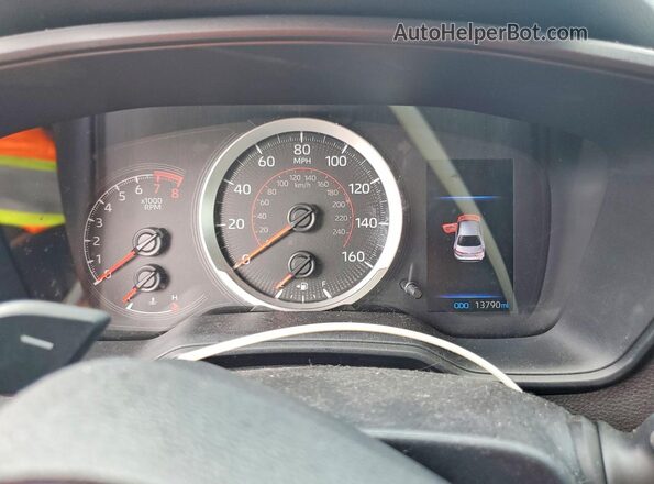 5YFS4RCE4LP052329 2020 TOYOTA COROLLA White ხელსაწყოთა პანელის ხედი