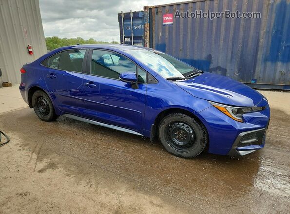 5YFS4RCE6LP009742 2020 TOYOTA COROLLA Blue Delantero derecho