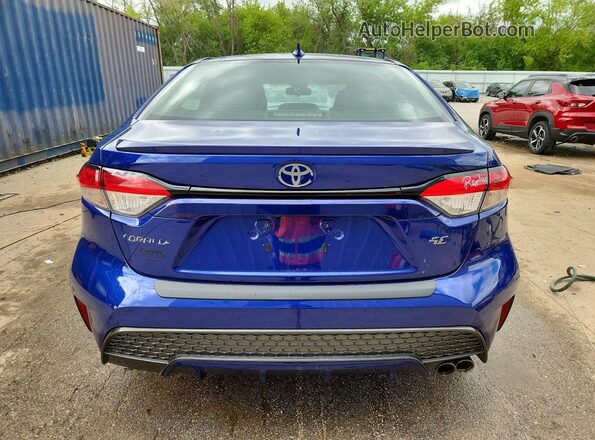 5YFS4RCE6LP009742 2020 TOYOTA COROLLA Blue Vista trasera