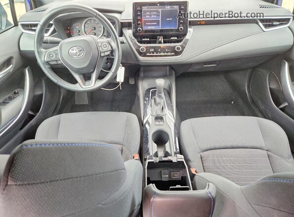 5YFS4RCE6LP009742 2020 TOYOTA COROLLA Blue Vista del salpicadero