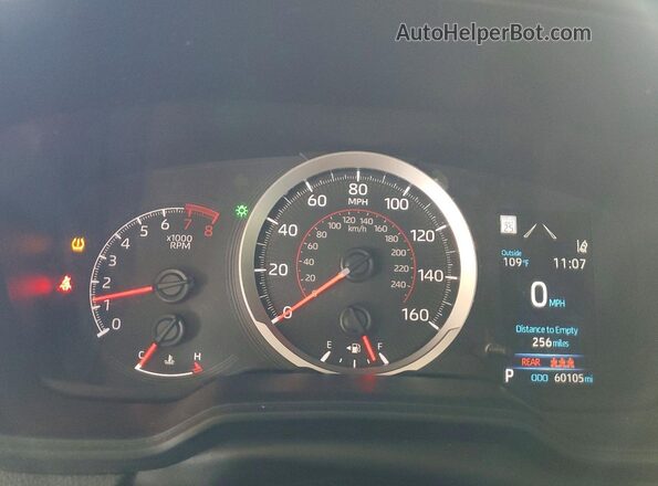 5YFS4RCE7LP037209 2020 TOYOTA COROLLA Black Instrument cluster view