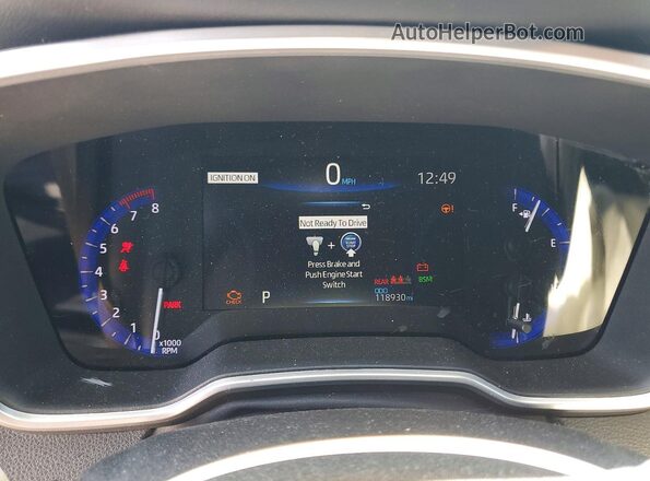 5YFT4RCE0LP038626 2020 TOYOTA COROLLA White Instrument cluster view