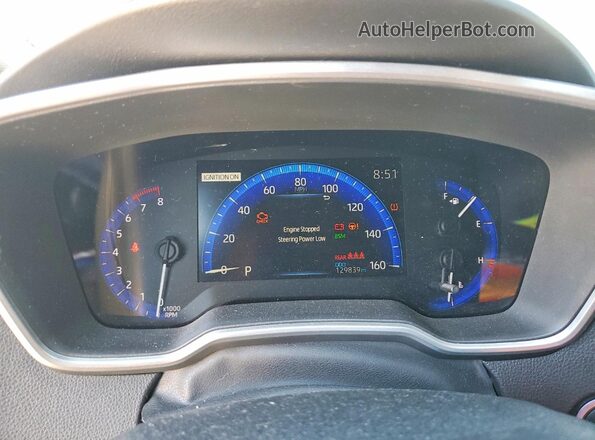 5YFT4RCE4LP037351 2020 TOYOTA COROLLA Серебряный Вид щитка приборов