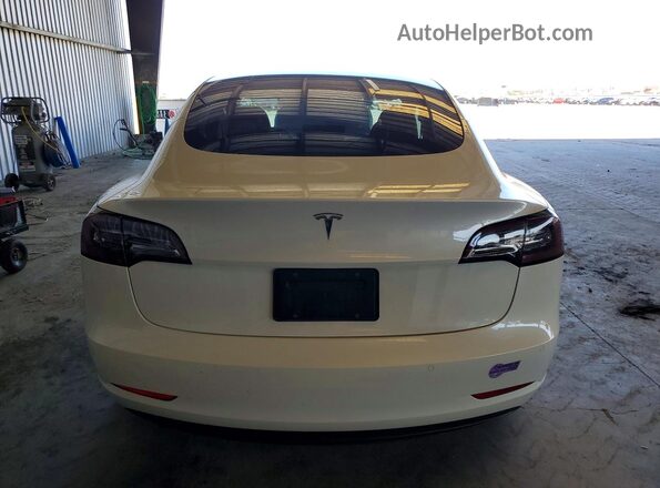 5YJ3E1EA0KF430752 2019 TESLA MODEL White Вид ззаду