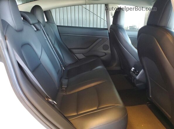 5YJ3E1EA0KF430752 2019 TESLA MODEL White Вид задніх сидінь