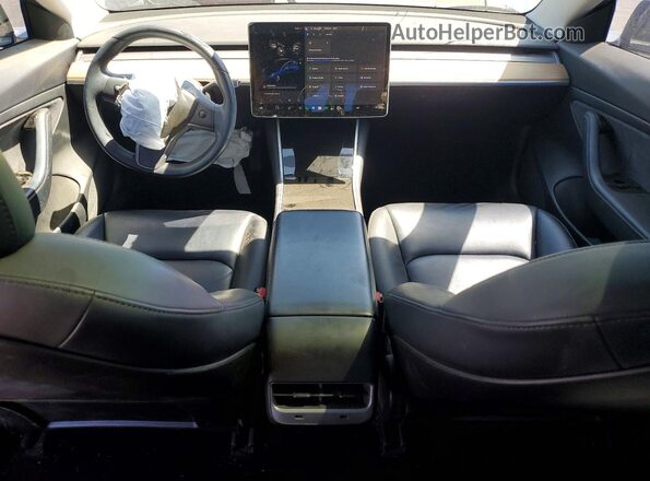 5YJ3E1EA0LF634016 2020 TESLA MODEL Blue Вид панелі приладів