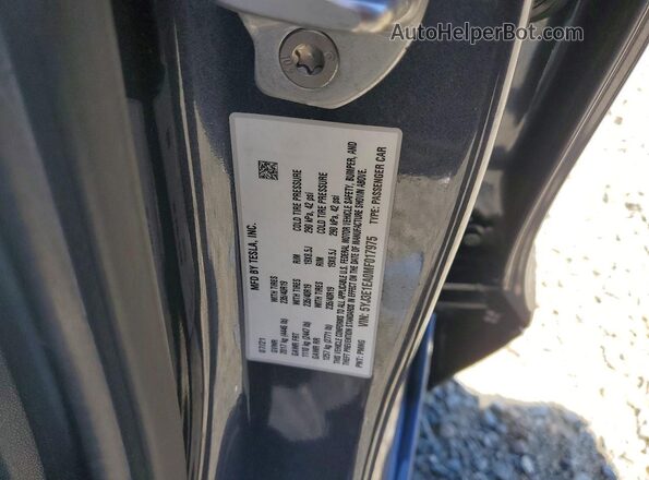 5YJ3E1EA0MF017975 2021 TESLA MODEL Серый Вид подкапотного пространства