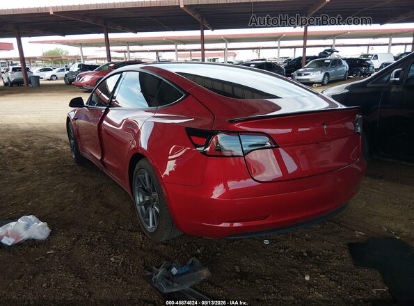 5YJ3E1EA0MF842687 2021 TESLA MODEL 3 Красный Задняя левая четверть