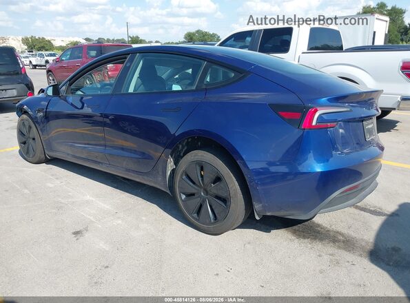 5YJ3E1EA0RF824097 2024 TESLA MODEL 3 Blue Задня ліва чверть