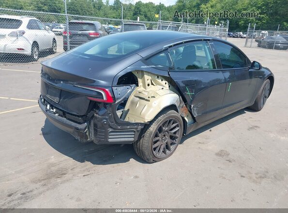 5YJ3E1EA0SF918552 2025 TESLA MODEL 3 Gray Trasero derecho