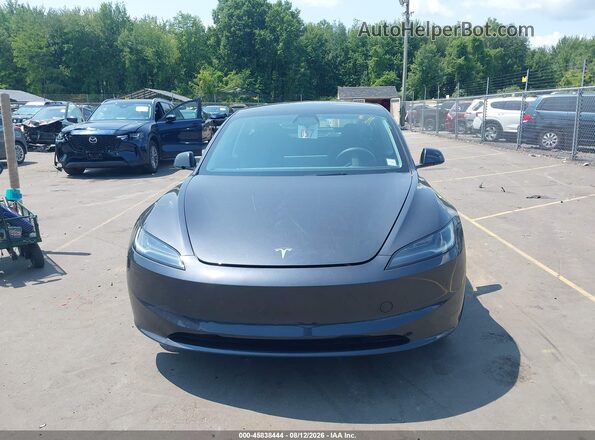 5YJ3E1EA0SF918552 2025 TESLA MODEL 3 Gray Vista del cuadro de instrumentos