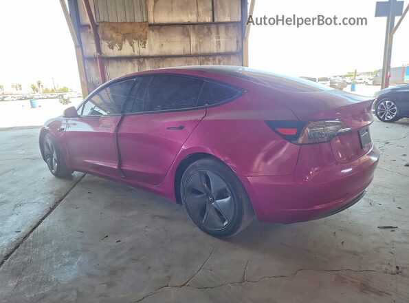 5YJ3E1EA1LF799752 2020 TESLA MODEL Pink Հետևի ձախ