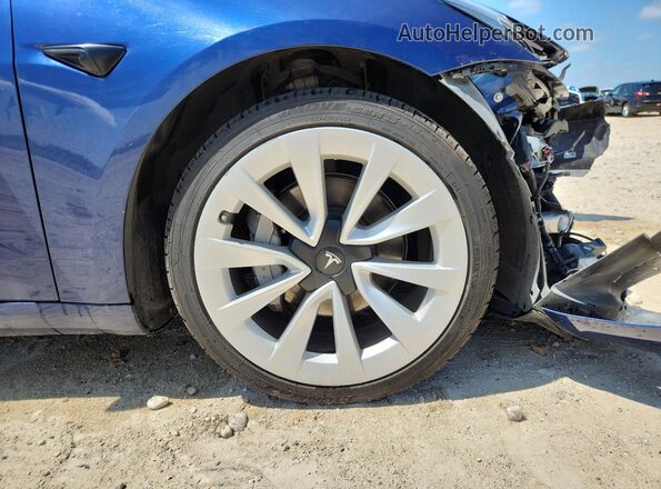 5YJ3E1EA1NF372252 2022 TESLA MODEL Blue 