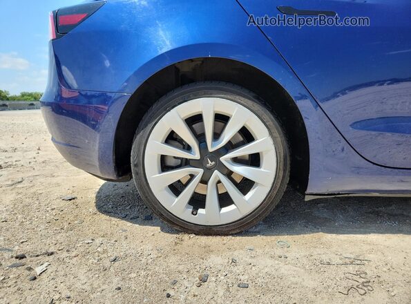 5YJ3E1EA1NF372252 2022 TESLA MODEL Blue 