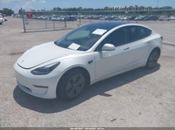 5YJ3E1EA1PF451150 2023 TESLA MODEL 3 Белый Передняя левая четверть