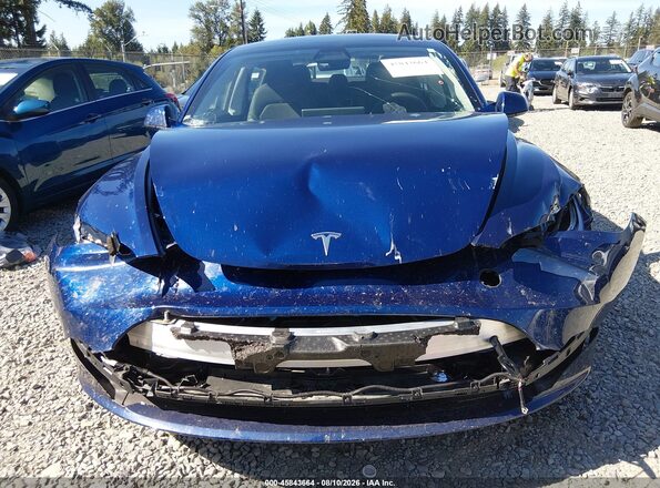 5YJ3E1EA1SF039352 2025 TESLA MODEL 3 Blue წინა ხედი