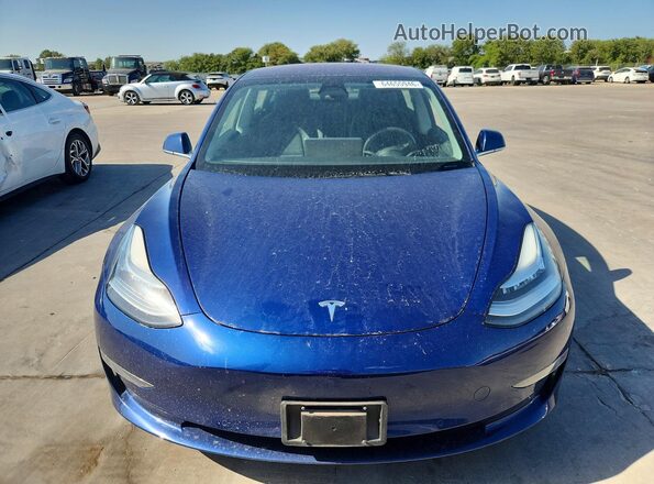 5YJ3E1EA2JF018170 2018 TESLA MODEL Blue Вид спереду