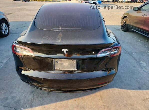 5YJ3E1EA2JF172376 2018 TESLA MODEL Black Rear view