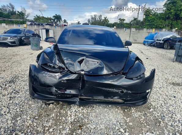 5YJ3E1EA2NF187675 2022 TESLA MODEL Черный Вид спереди