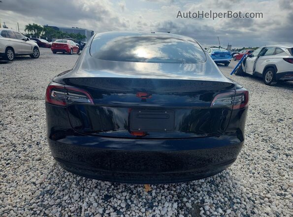 5YJ3E1EA2NF187675 2022 TESLA MODEL Черный Вид сзади