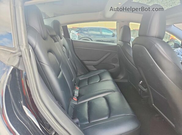 5YJ3E1EA2NF187675 2022 TESLA MODEL Черный Вид задних сидений