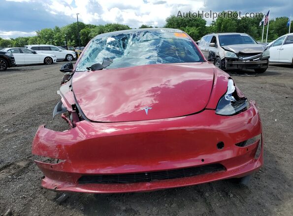 5YJ3E1EA2NF187773 2022 TESLA MODEL Red 