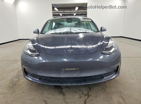 5YJ3E1EA2NF285685 2022 TESLA MODEL Gray წინა ხედი