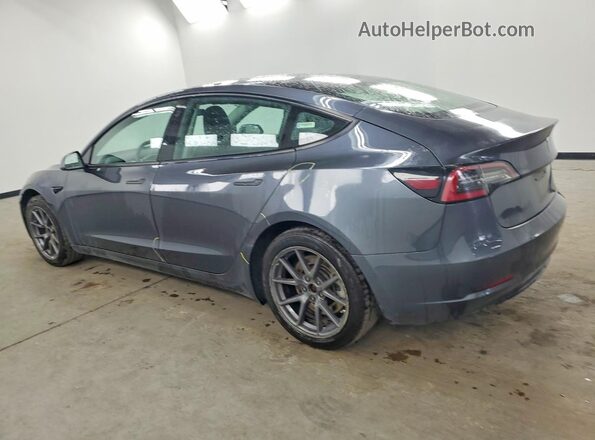 5YJ3E1EA2NF285685 2022 TESLA MODEL Gray უკანა მარცხენა