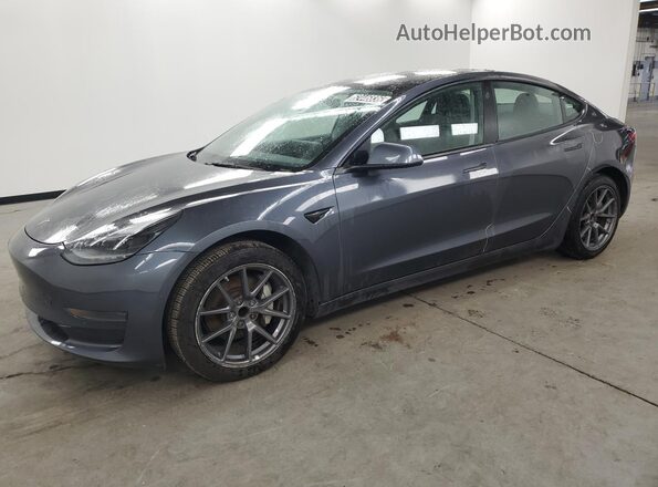 5YJ3E1EA2NF285685 2022 TESLA MODEL Gray სალონის 360-გრადუსიანი ხედი