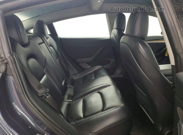 5YJ3E1EA2NF285685 2022 TESLA MODEL Gray უკანა სავარძლების ხედი