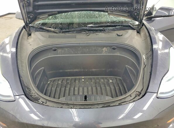 5YJ3E1EA2NF285685 2022 TESLA MODEL Gray უკანა სალონის ხედი