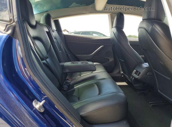 5YJ3E1EA2NF290305 2022 TESLA MODEL Синий Вид задних сидений