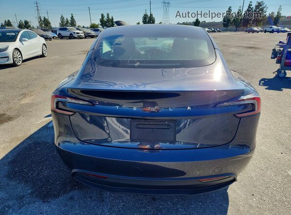 5YJ3E1EA2RF725569 2024 TESLA MODEL Charcoal Rear view