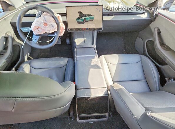 5YJ3E1EA2SF041515 2025 TESLA MODEL Black Առջևի վահանակի տեսք