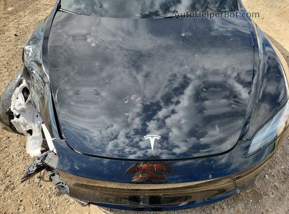 5YJ3E1EA2SF041515 2025 TESLA MODEL Black Սալոնի հետևի տեսք