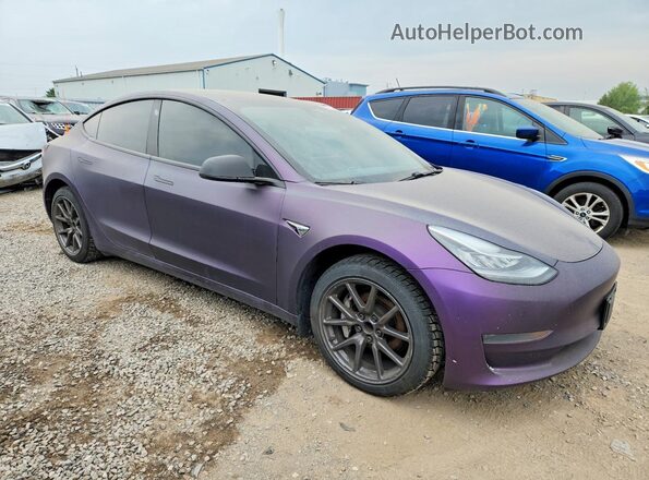 5YJ3E1EA3LF603729 2020 TESLA MODEL Purple წინა მარჯვენა