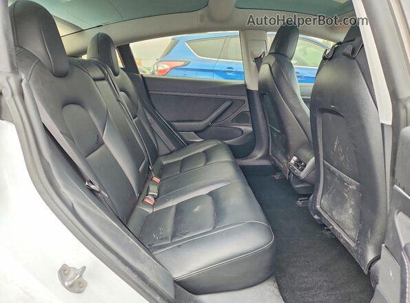 5YJ3E1EA3LF603729 2020 TESLA MODEL Purple უკანა სავარძლების ხედი