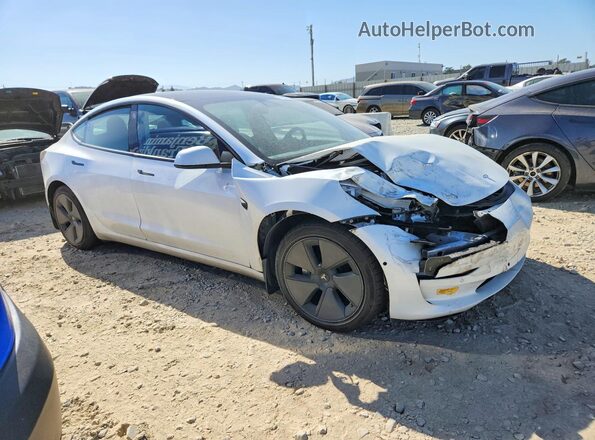 5YJ3E1EA3MF074798 2021 TESLA MODEL White წინა მარჯვენა