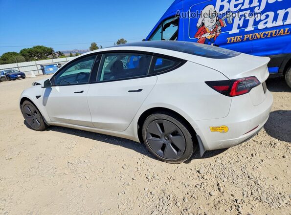 5YJ3E1EA3MF074798 2021 TESLA MODEL White უკანა მარცხენა