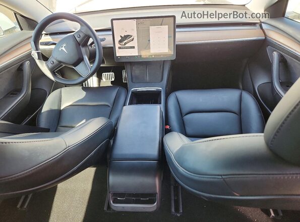 5YJ3E1EA3MF074798 2021 TESLA MODEL White წინა პანელის ხედი