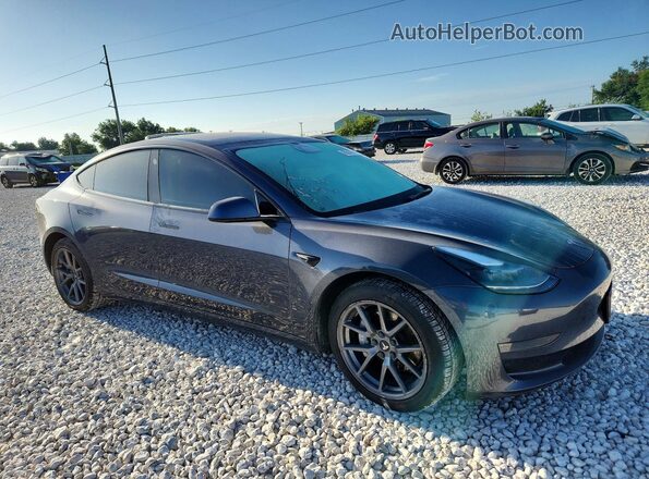 5YJ3E1EA3NF167967 2022 TESLA MODEL Charcoal Передня права чверть